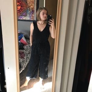 Black and white polka dotted jumper